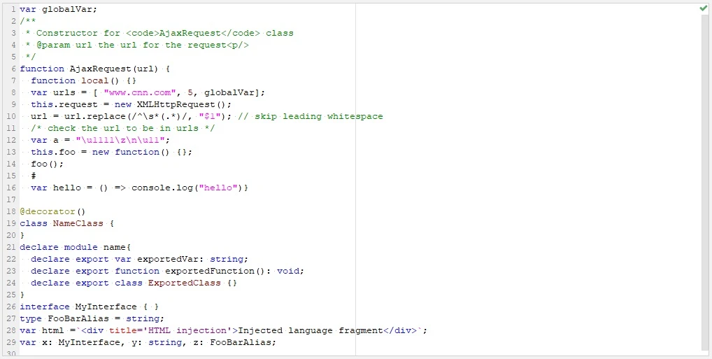 javascript color scheme