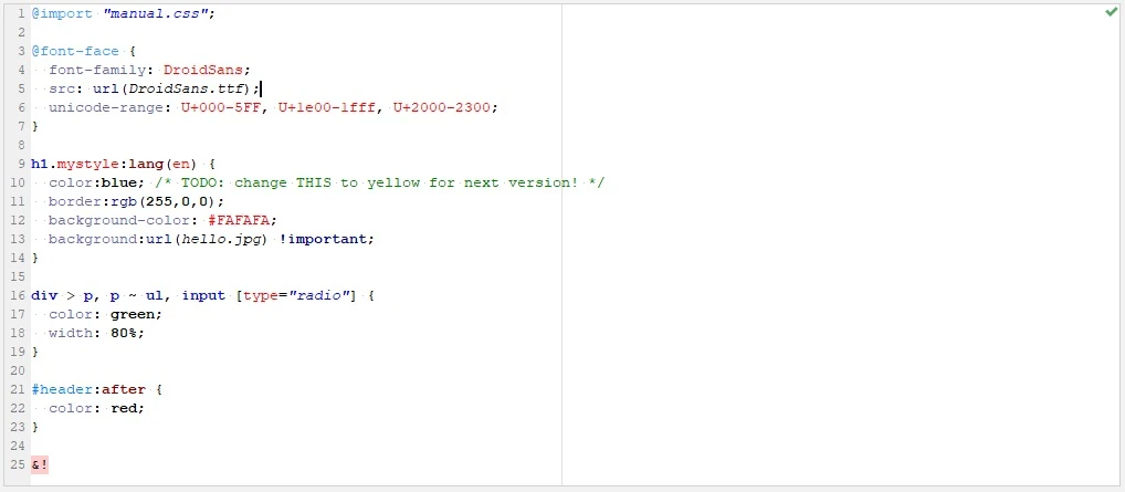 css color scheme