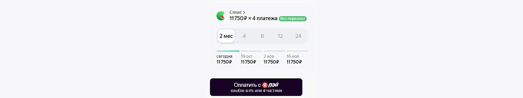 Вывод виджета и кнопки оплаты Яндекс Пэй на детальной странице товара